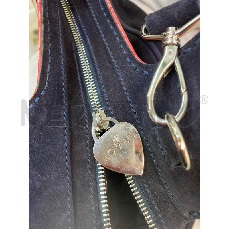 BORSA DONNA HOGAN BLU H ROSSA | Mercatino dell'Usato Roma monteverde 3