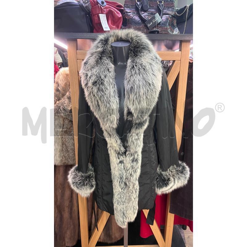 CAPPOTTO DONNA SANDRO FERRONE CON PELLICCIA | Mercatino dell'Usato Roma monteverde 1