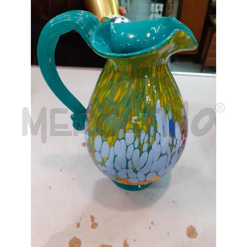 CARAFFA MURANO MANIVO VERDE ACQUA | Mercatino dell'Usato Roma monteverde 1
