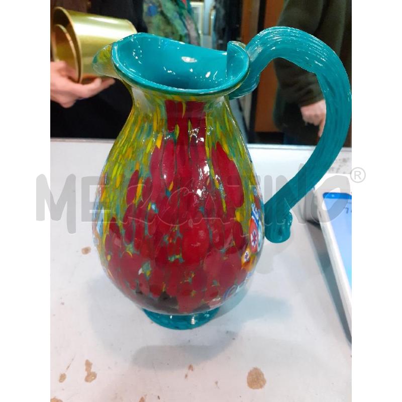 CARAFFA MURANO MANIVO VERDE ACQUA | Mercatino dell'Usato Roma monteverde 2