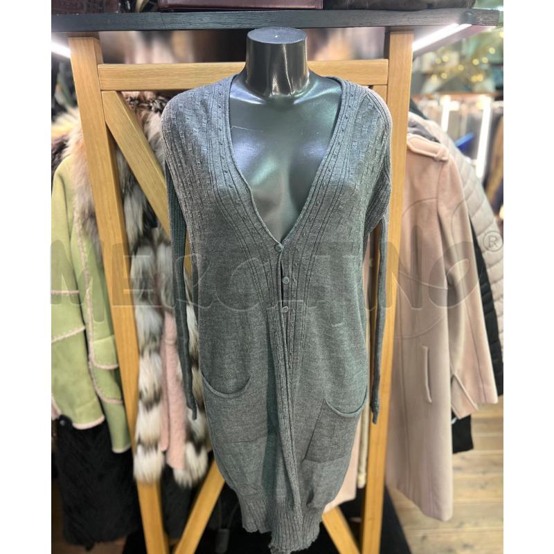 CARDIGAN DONNA ISOLA MARRAS GRIGIO LUNGO | Mercatino dell'Usato Roma monteverde 1
