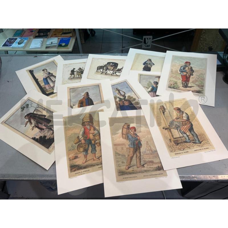 COLLEZIONE STAMPE COSTUMI SICILIANI | Mercatino dell'Usato Roma monteverde 1