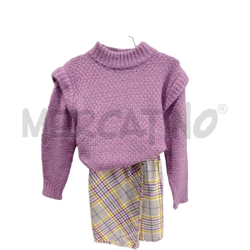 COMPLETO BAMBINA MAYORAL VIOLA INTRECCIATO | Mercatino dell'Usato Roma monteverde 3