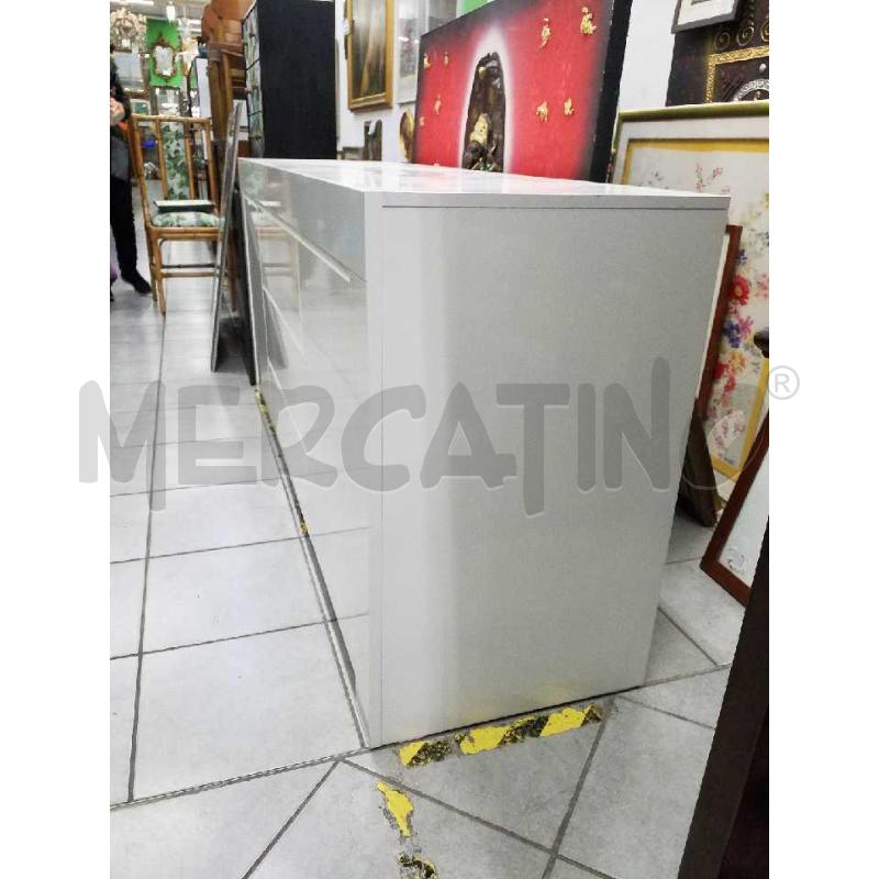 CREDENZA BIANCA LACCATA 2ANTE 3CASSETTI