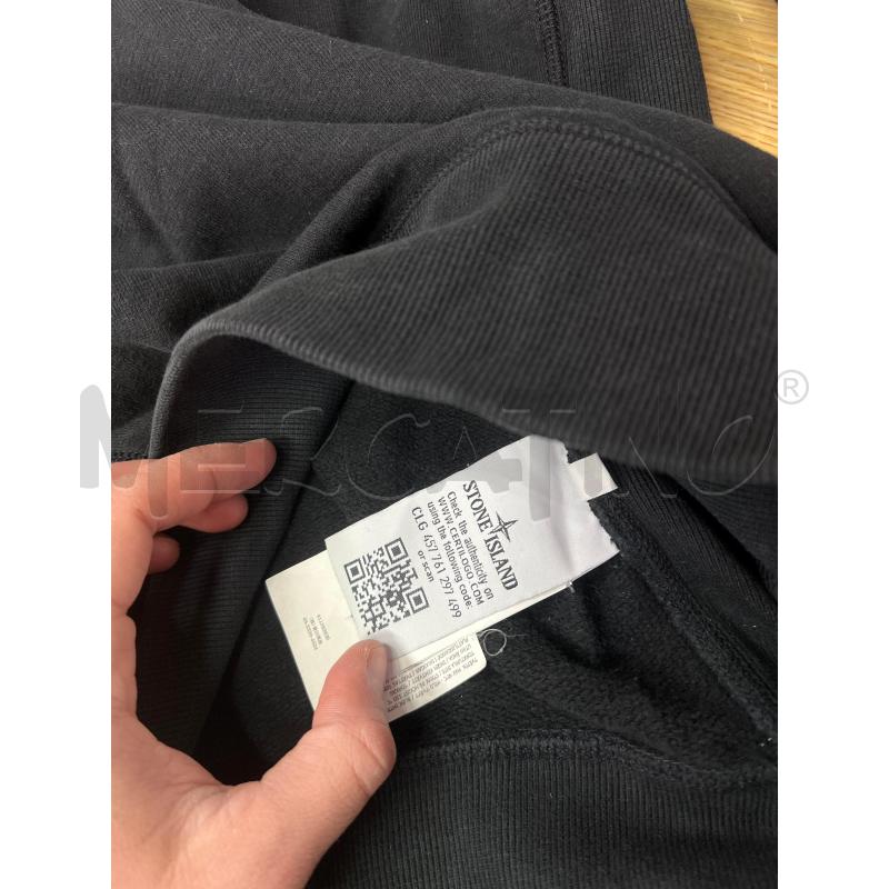 FELPA UOMO STONE ISLAND NERA | Mercatino dell'Usato Roma monteverde 5