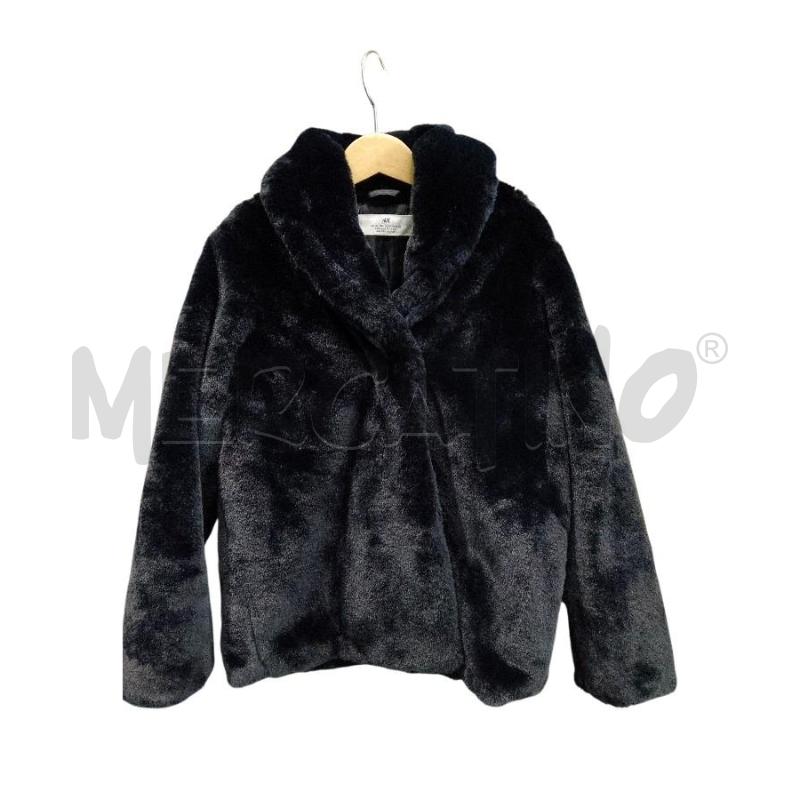 GIACCA BAMBINA H&M NERO PELLICCIOTTO  | Mercatino dell'Usato Roma monteverde 1