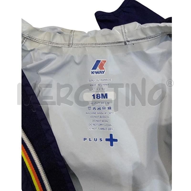 GIACCA BAMBINO IMPERMEABILE KWAY BLU | Mercatino dell'Usato Roma monteverde 3