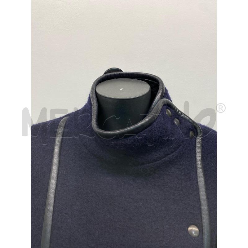 GIACCA DONNA SANDRO BLU LANA PELLE  | Mercatino dell'Usato Roma monteverde 2