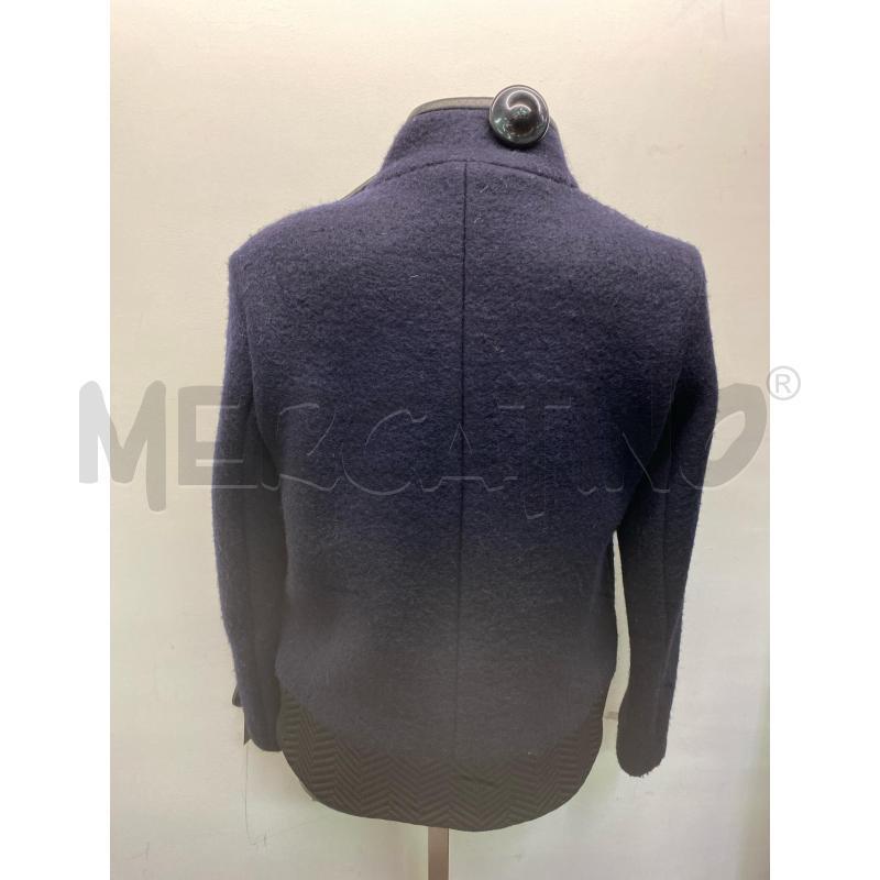 GIACCA DONNA SANDRO BLU LANA PELLE  | Mercatino dell'Usato Roma monteverde 3