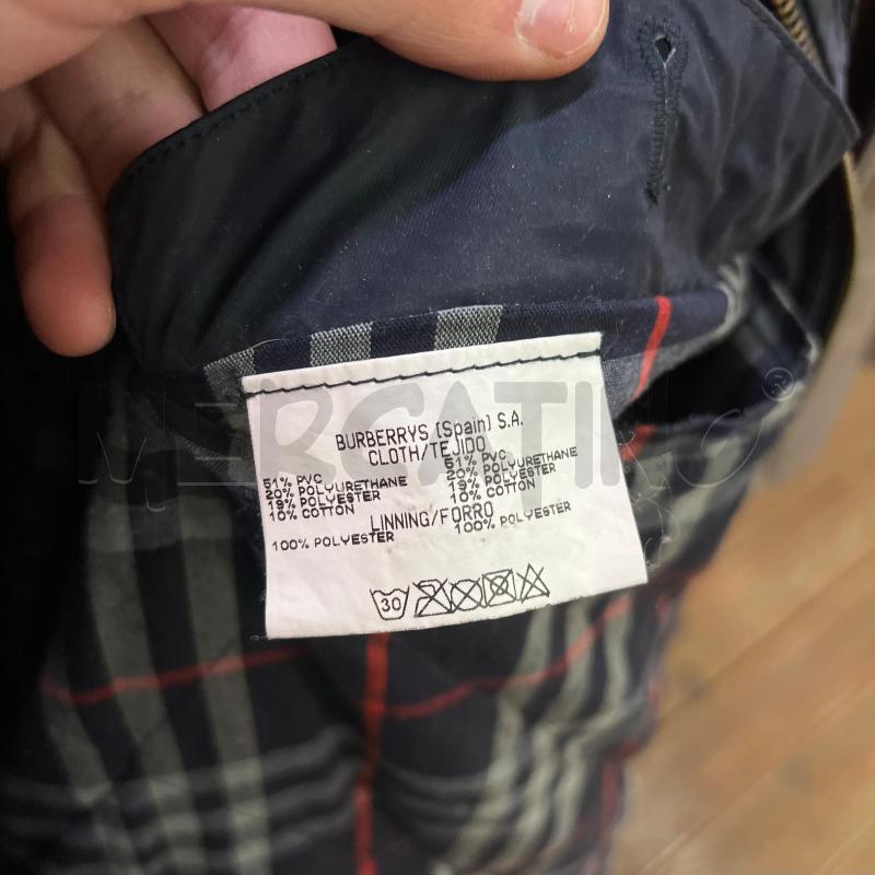 GIACCA UOMO BURBERRY'S BLU CERATA FODERATA | Mercatino dell'Usato Roma monteverde 4