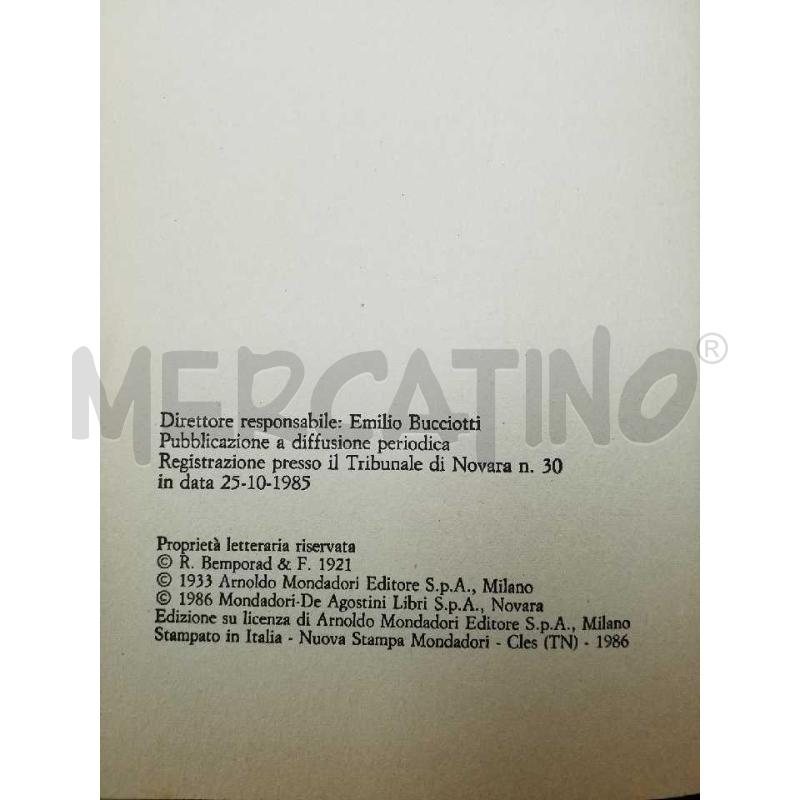 IL FU MATTIA PASCAL-LUIGI PIRANDELLO-MONDADORI DE AGOSTINI ED.1985 | Mercatino dell'Usato Roma monteverde 3