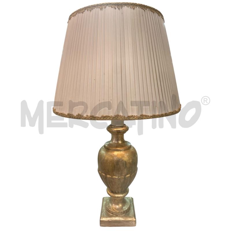 LAMPADA LEGNO ARGENTATO  | Mercatino dell'Usato Roma monteverde 1