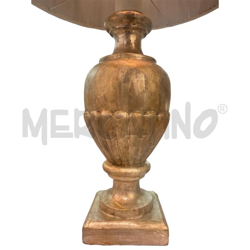 LAMPADA LEGNO ARGENTATO  | Mercatino dell'Usato Roma monteverde 2