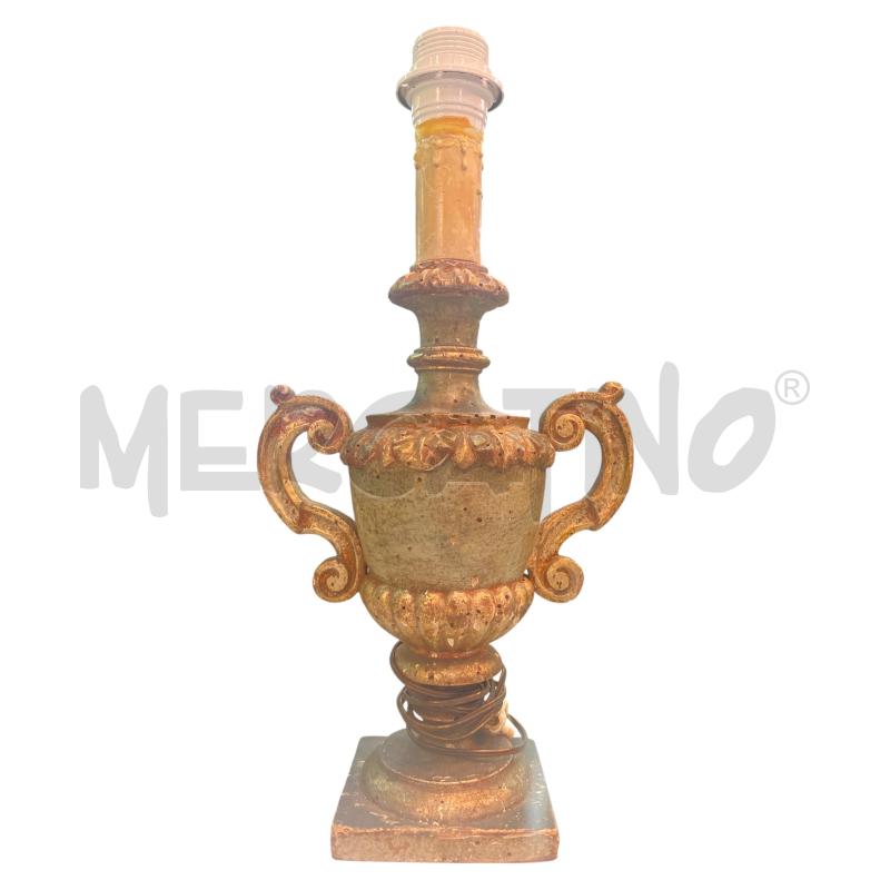 LAMPADA LEGNO XIX SECOLO DA RESTAURARE | Mercatino dell'Usato Roma monteverde 1