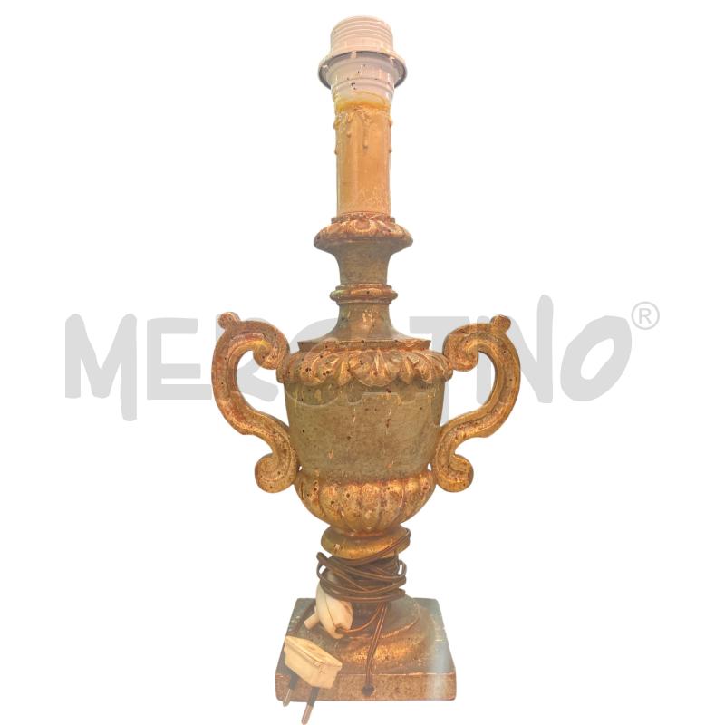 LAMPADA LEGNO XIX SECOLO DA RESTAURARE | Mercatino dell'Usato Roma monteverde 2