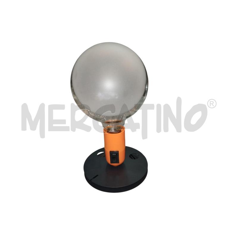 LAMPADINA FLOS BASE ARANCIONE E NERA  | Mercatino dell'Usato Roma monteverde 2