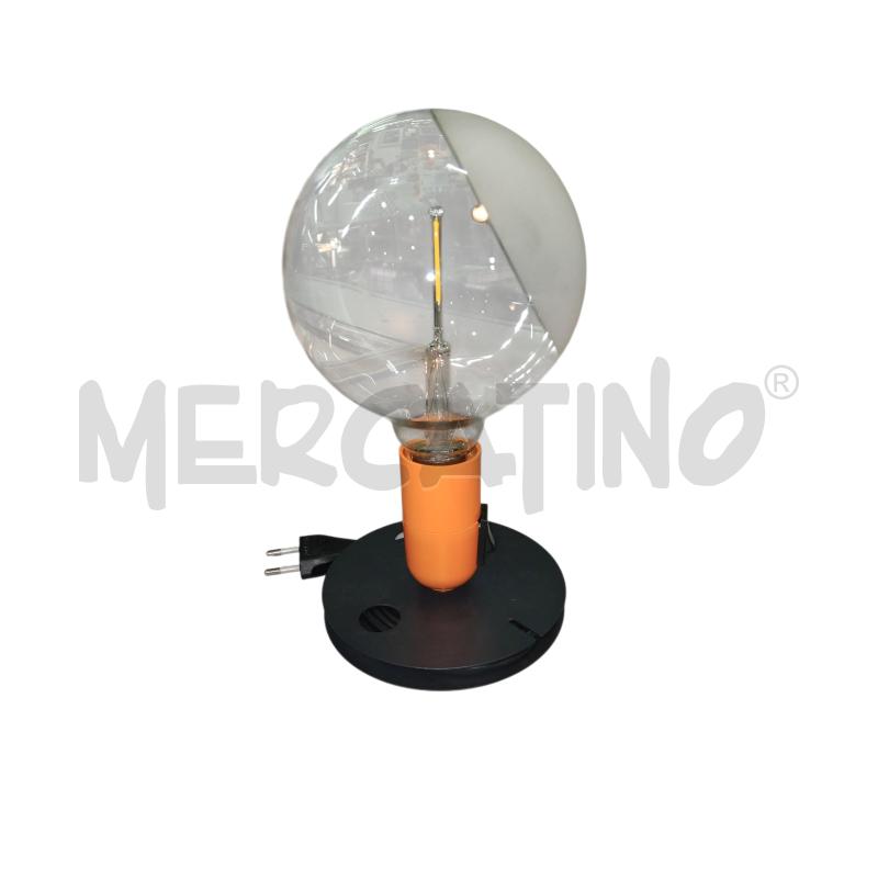 LAMPADINA FLOS BASE ARANCIONE E NERA  | Mercatino dell'Usato Roma monteverde 4