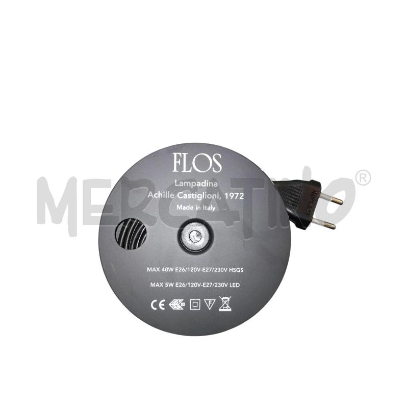 LAMPADINA FLOS BASE ARANCIONE E NERA  | Mercatino dell'Usato Roma monteverde 5