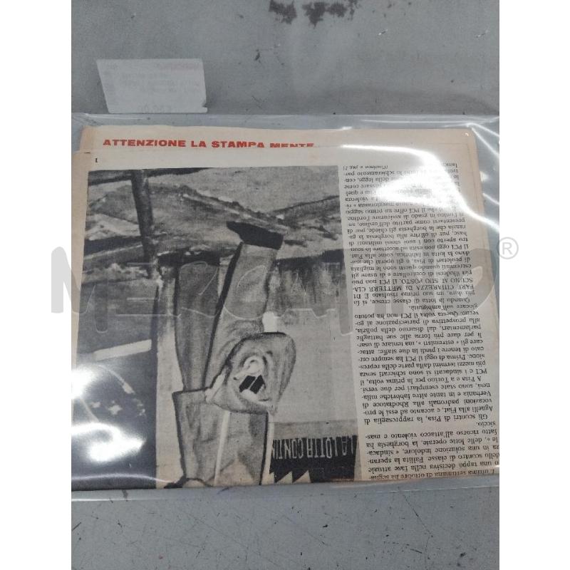 LOTTA CONTINUA 7 NOVEMBRE 1969 NUMERO UNICO | Mercatino dell'Usato Roma monteverde 2