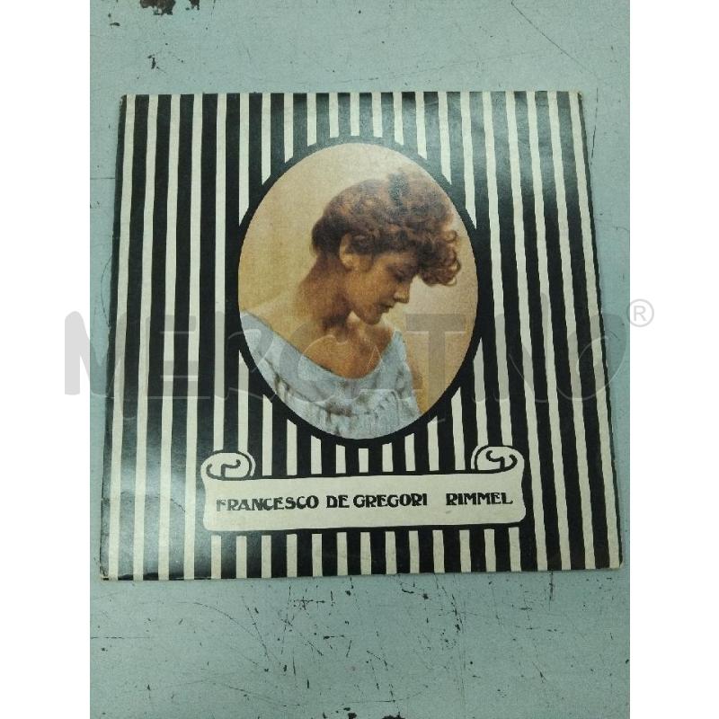 LP DE GREGORI RIMMEL | Mercatino dell'Usato Roma monteverde 1