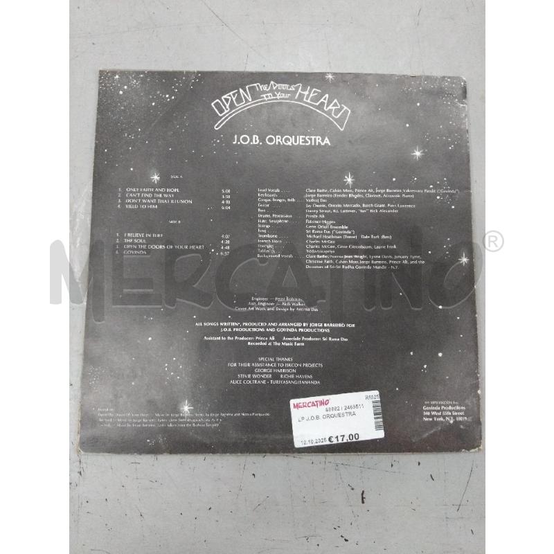 LP J.O.B. ORQUESTRA | Mercatino dell'Usato Roma monteverde 2