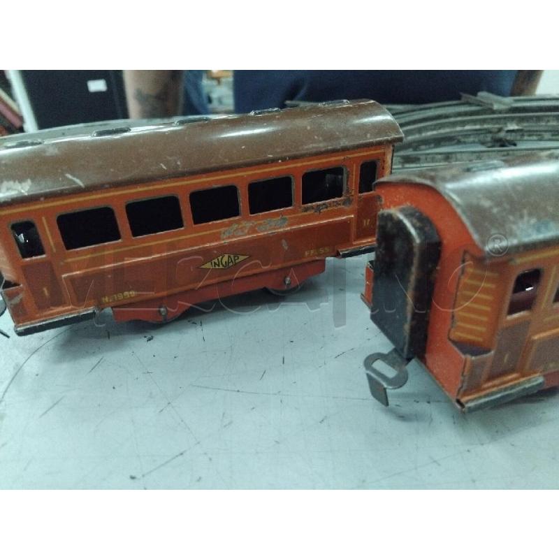 MODELLINO INGAP LATTA TRENINO + BINARI E CASETTA | Mercatino dell'Usato Roma monteverde 3