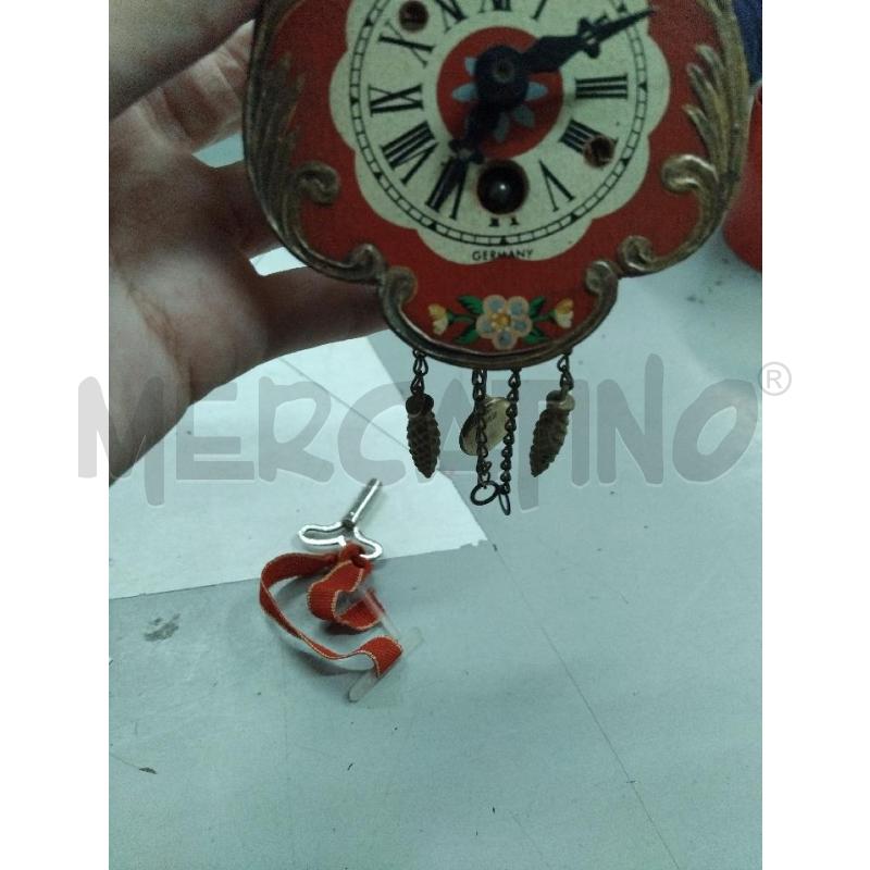 OROLOGIO CUCU ROSSO PICCOLO | Mercatino dell'Usato Roma monteverde 3
