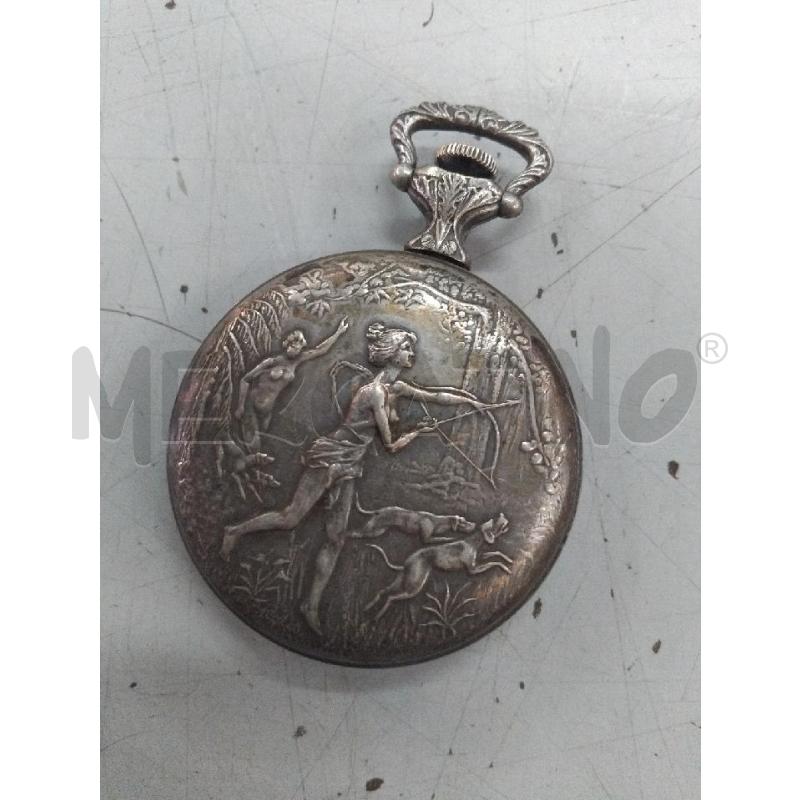 OROLOGIO DA TASCHINO CON INCISIONE CACCIA | Mercatino dell'Usato Roma monteverde 2