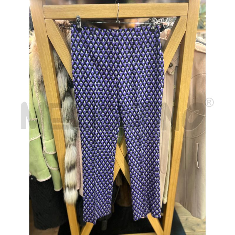 PANTALONE DONNA PRADA VIOLA ROMBI | Mercatino dell'Usato Roma monteverde 1