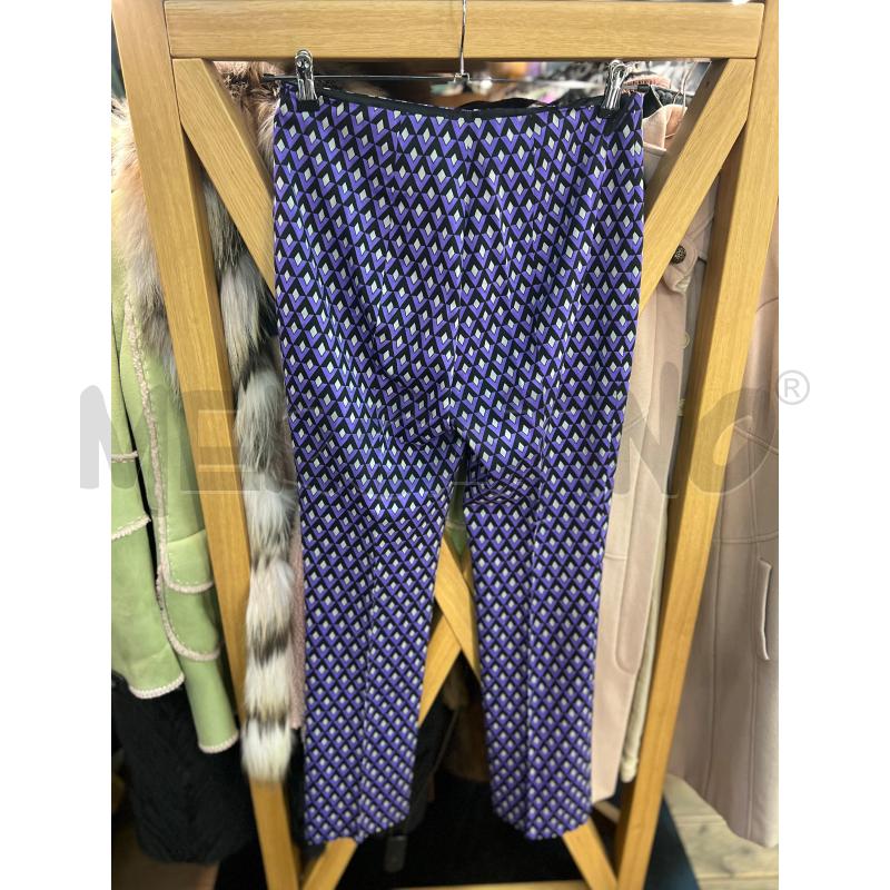 PANTALONE DONNA PRADA VIOLA ROMBI | Mercatino dell'Usato Roma monteverde 2