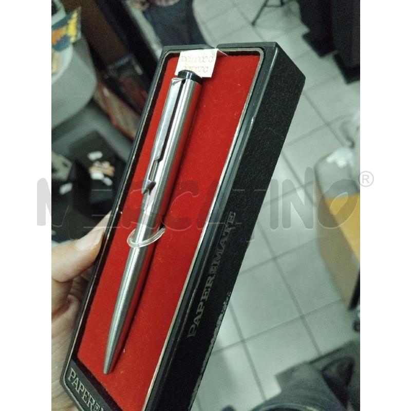 PENNA A SFERA PAPERMATE CON SCATOLA VELLUTO ROSSO | Mercatino dell'Usato Roma monteverde 3