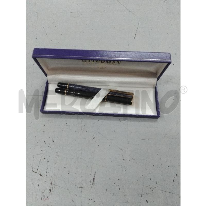 PENNA COPPIA WATERMAN BLU NERO | Mercatino dell'Usato Roma monteverde 1