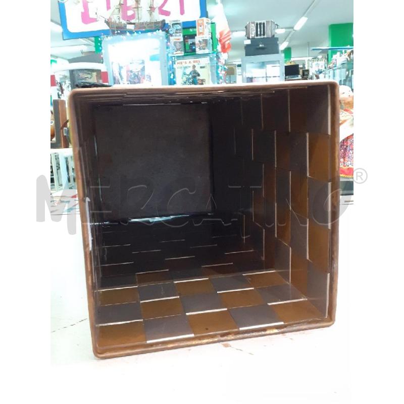 PORTA OMBRELLI ANNI 70 QUADRATI CROMATI E DORATI | Mercatino dell'Usato Roma monteverde 5
