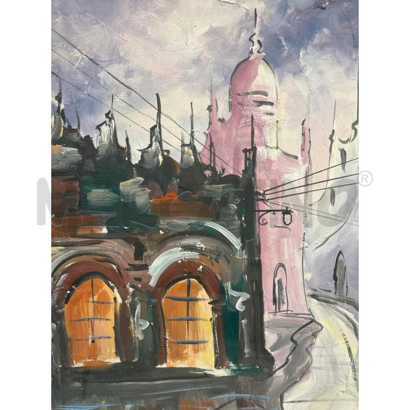 QUADRO CITTÀ CON CUPOLA | Mercatino dell'Usato Roma monteverde 3