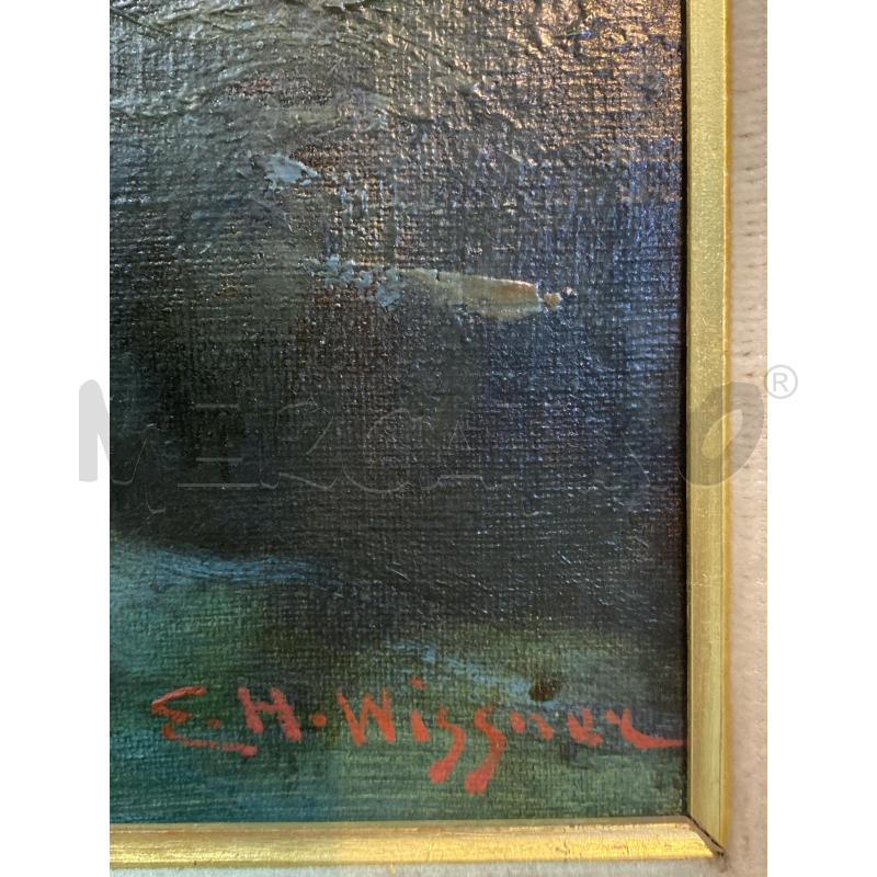 QUADRO FIUME DI NOTTE | Mercatino dell'Usato Roma monteverde 3