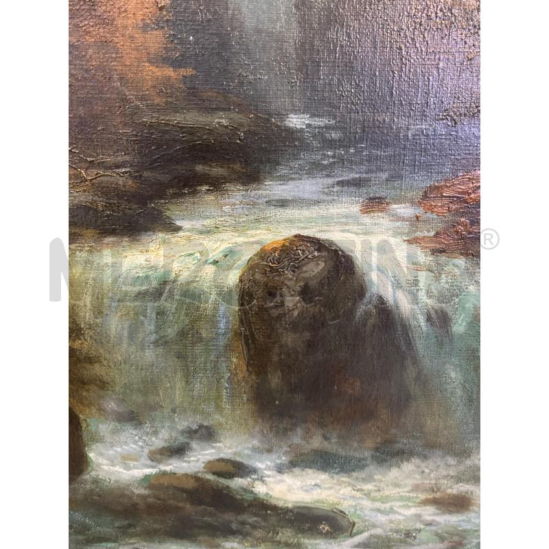 QUADRO FIUME DI NOTTE | Mercatino dell'Usato Roma monteverde 5