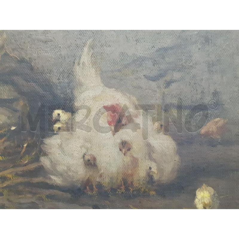 QUADRO GALLINA CON PULCINI  | Mercatino dell'Usato Roma monteverde 4