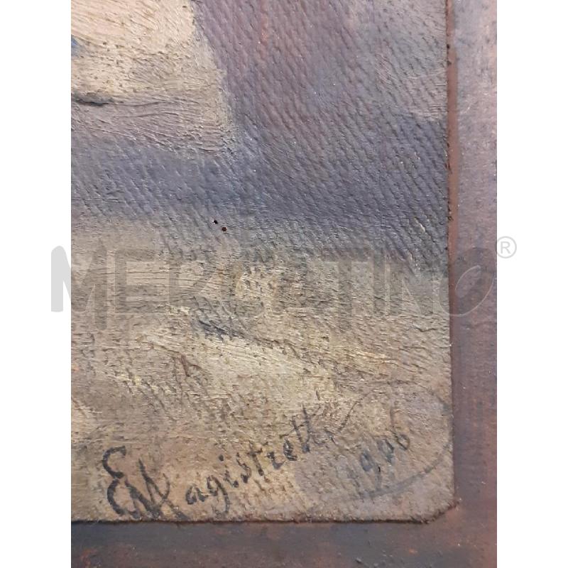 QUADRO GALLO CON GALLINE 1906 | Mercatino dell'Usato Roma monteverde 3