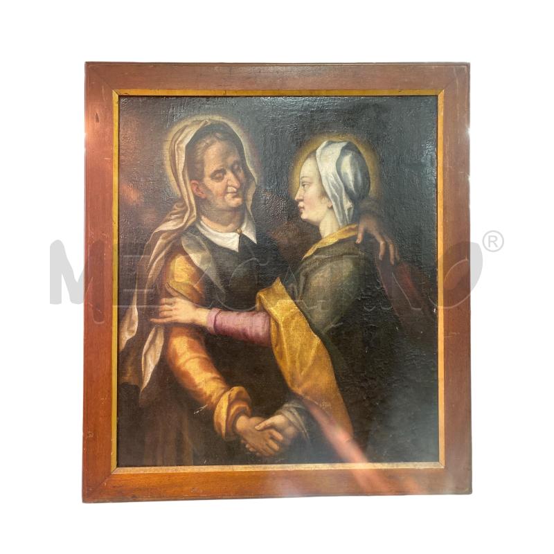 QUADRO LA MADONNA INCONTRA ELISABETTA | Mercatino dell'Usato Roma monteverde 1