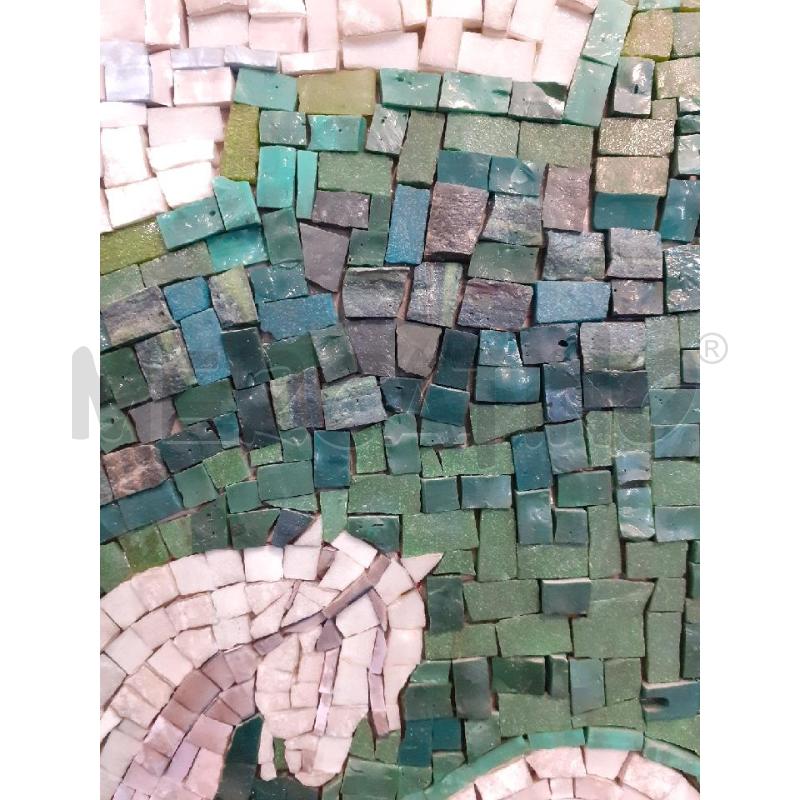 QUADRO MOSAICO I CAVALLINI BIANCHI | Mercatino dell'Usato Roma monteverde 4