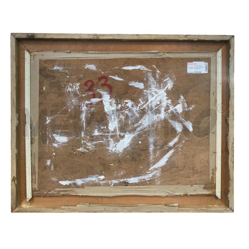 QUADRO NATURA MORTA SU TAVOLA CORNICE DORATA | Mercatino dell'Usato Roma monteverde 2