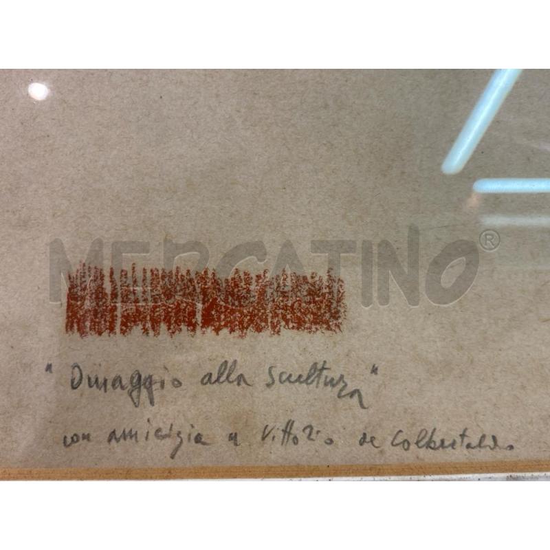 QUADRO OMAGGIO ALLA SCULTURA 1978 | Mercatino dell'Usato Roma monteverde 4