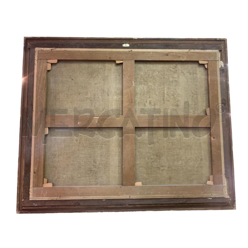 QUADRO PAESAGGIO ANTICO CORNICE DORATA | Mercatino dell'Usato Roma monteverde 2