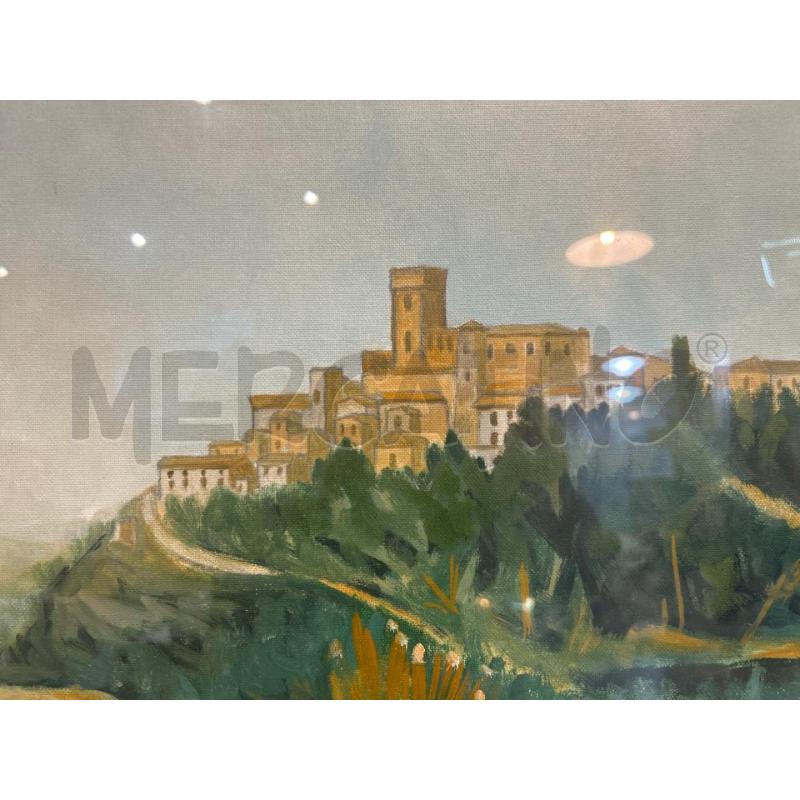 QUADRO PAESE CORNICE VERDE | Mercatino dell'Usato Roma monteverde 2