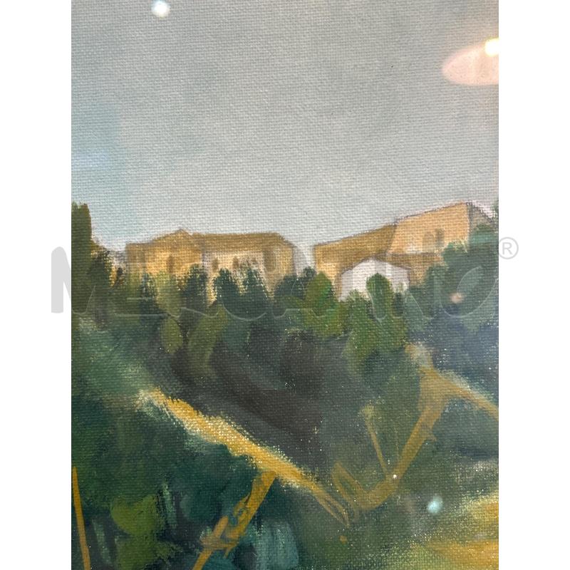QUADRO PAESE CORNICE VERDE | Mercatino dell'Usato Roma monteverde 3