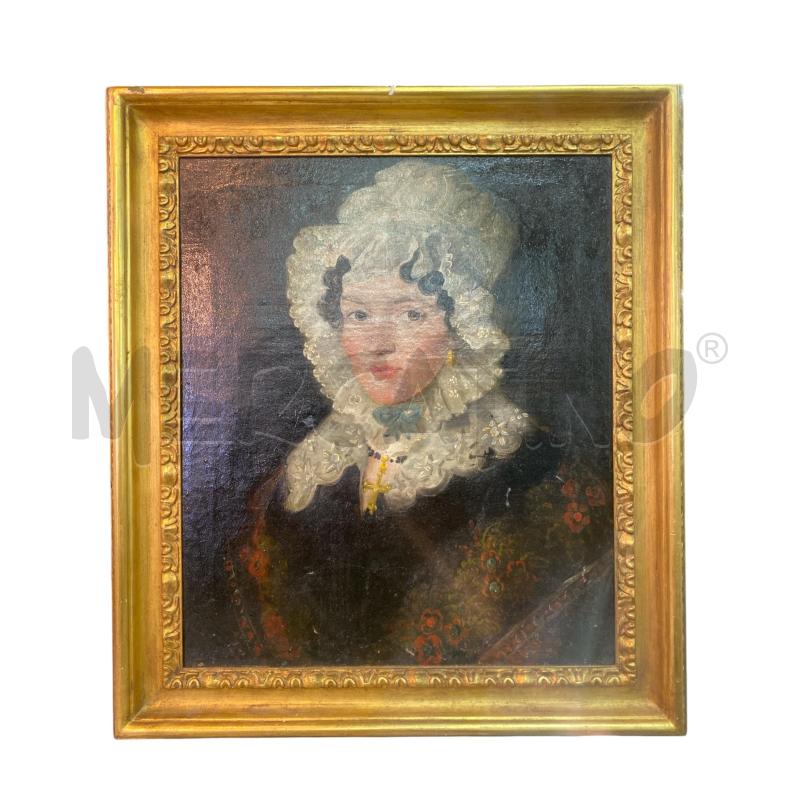 QUADRO RITRATTO NOBILDONNA INGLESE | Mercatino dell'Usato Roma monteverde 1