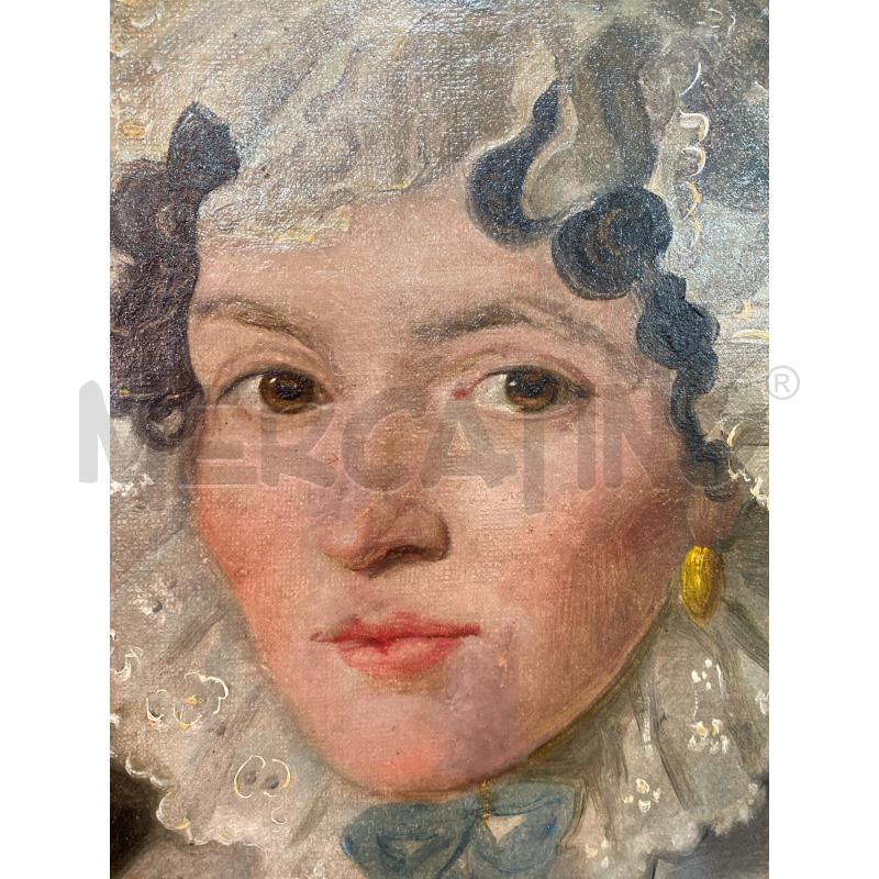 QUADRO RITRATTO NOBILDONNA INGLESE | Mercatino dell'Usato Roma monteverde 3