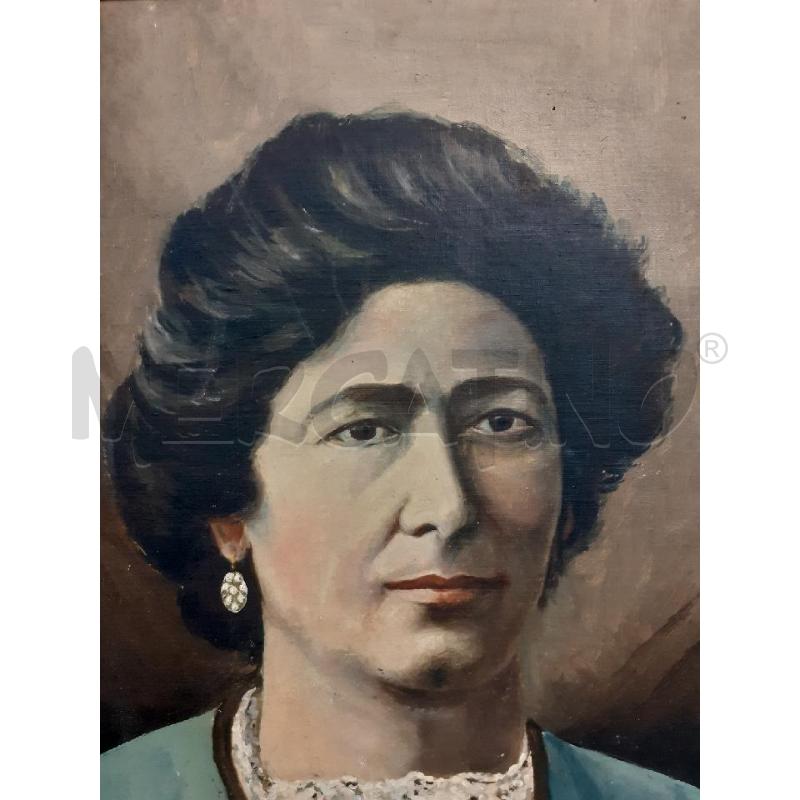 QUADRO RITRATTO SIGNORA CORNICE NERA | Mercatino dell'Usato Roma monteverde 2