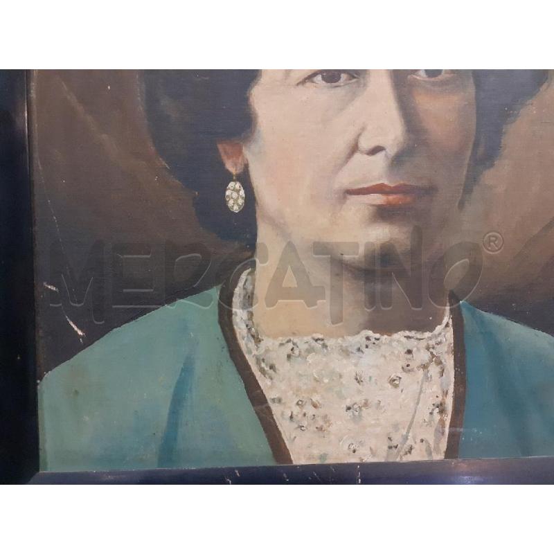 QUADRO RITRATTO SIGNORA CORNICE NERA | Mercatino dell'Usato Roma monteverde 3