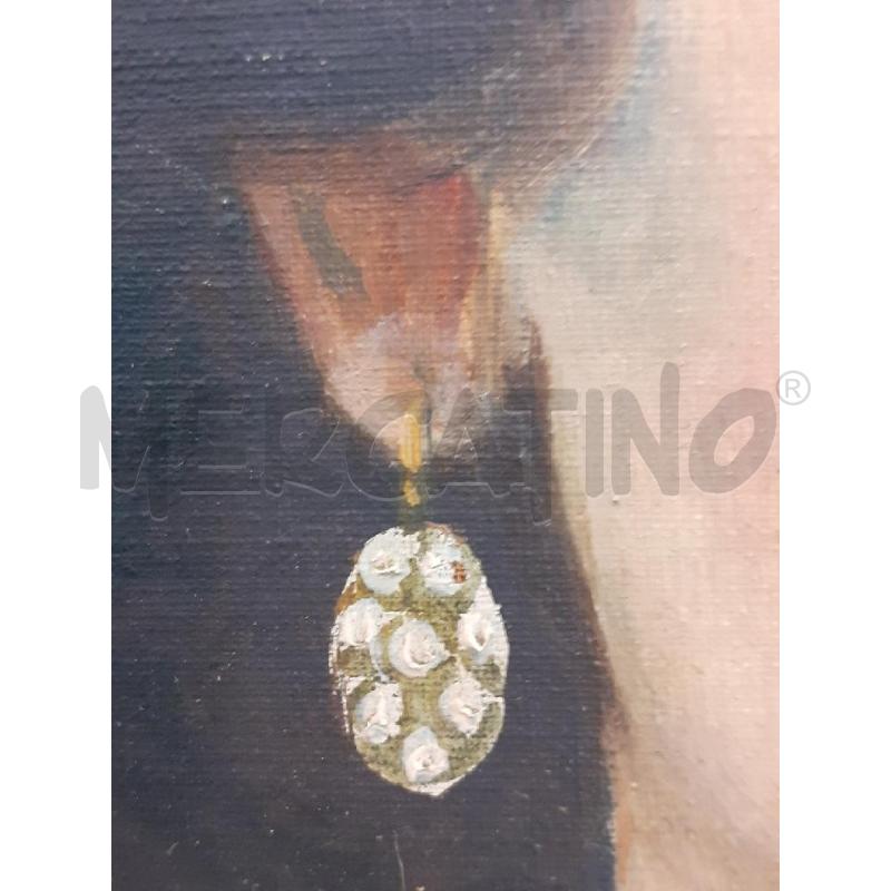 QUADRO RITRATTO SIGNORA CORNICE NERA | Mercatino dell'Usato Roma monteverde 5